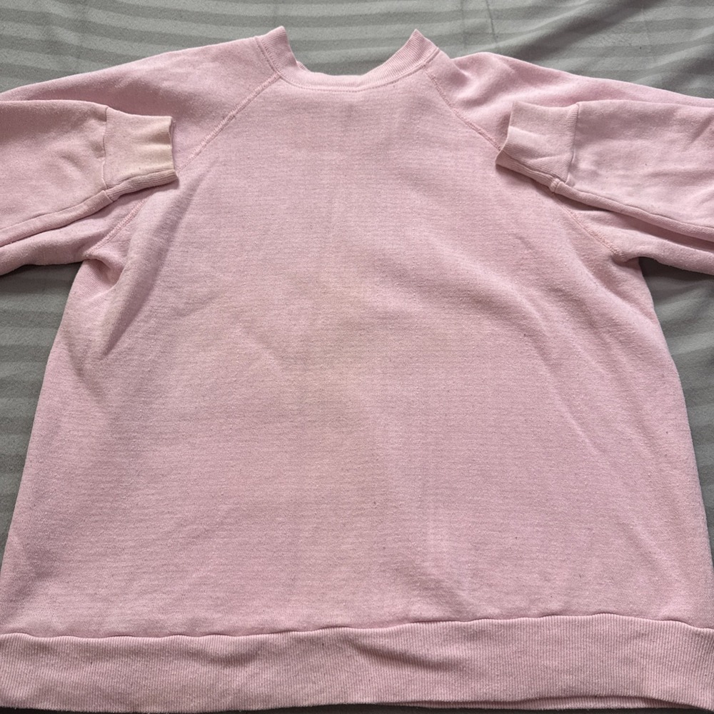 Vintage Tultex Maximum Sweatshirt Mens XL Pink Crewneck Pullover USA Made READ‎